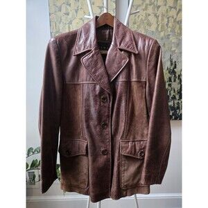 Vintage Winlit NY Leather and Suede Jacket Men's Sz Large  Y2K Dad  Mid Length